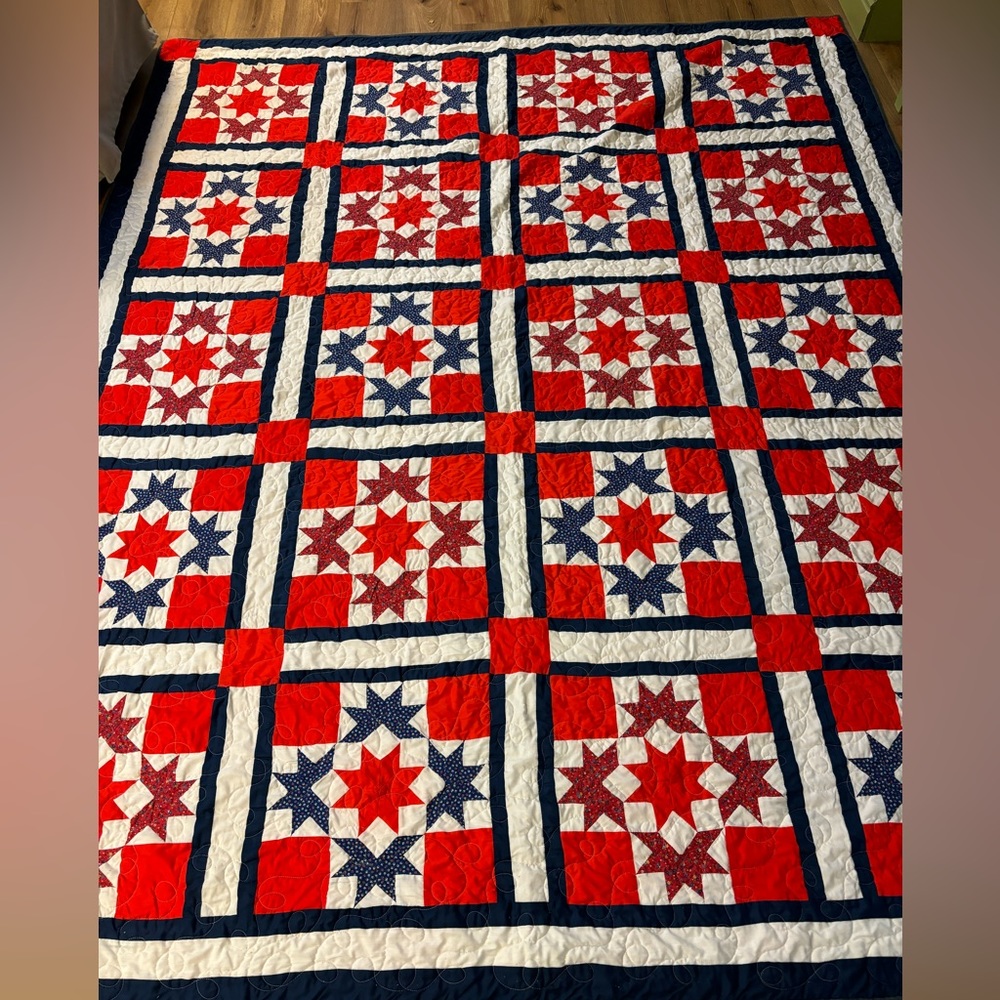 Handmade patchwork quilt